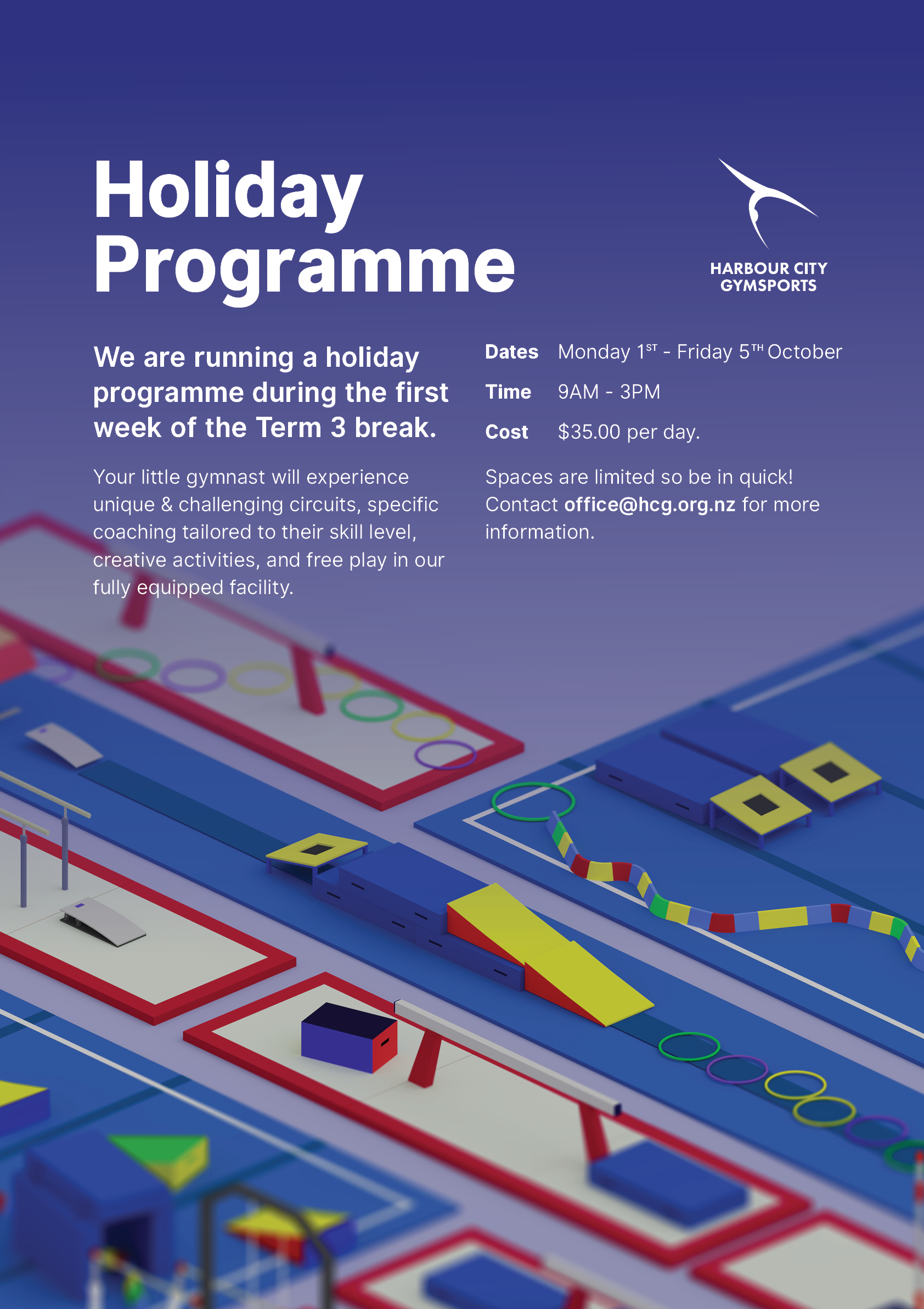 holiday programme flyer